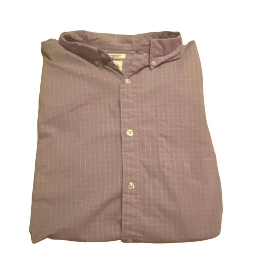 GAP LS Button Down, Standard Fit Stretch, Large, Dusty Mauve